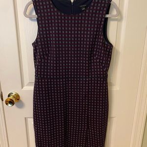 Ann Taylor Navy and Red Dress